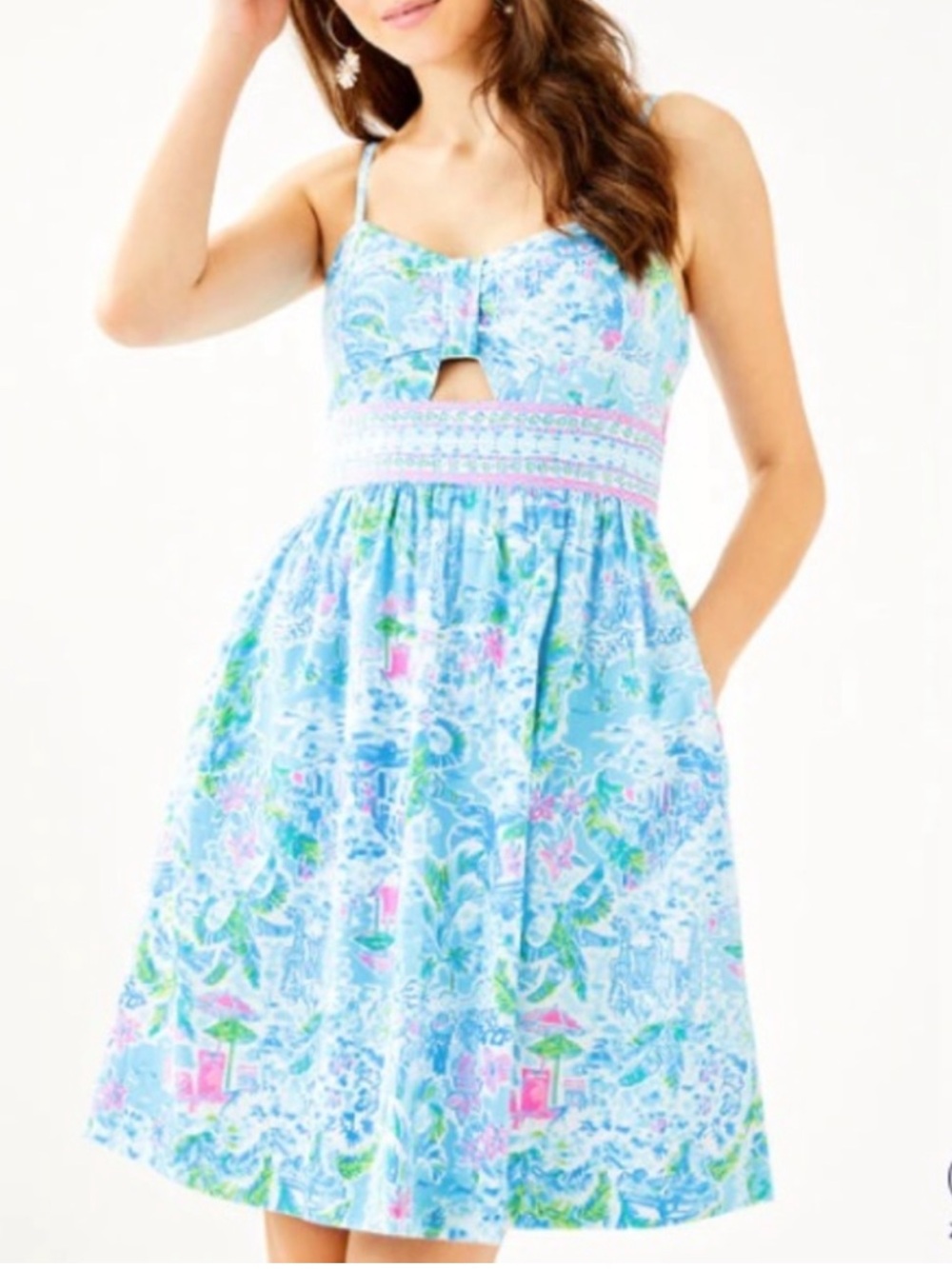Lilly Pulitzer NWT Katlynn Dress What A Lovely Place Size 14